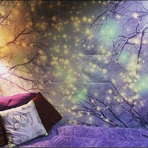 Purple light tapestry